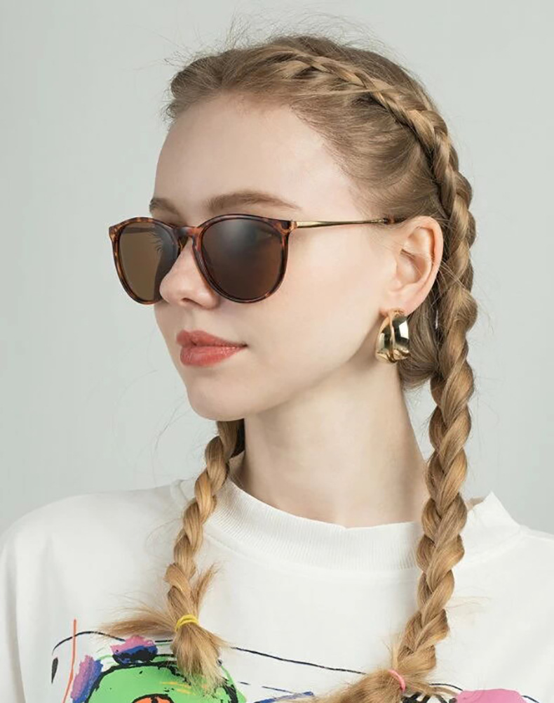 European and American Trend New Sunglasses Fashion Sunglasses Internet Popular Same Style Semi-metal Toad Glasses 4171_voghion.com