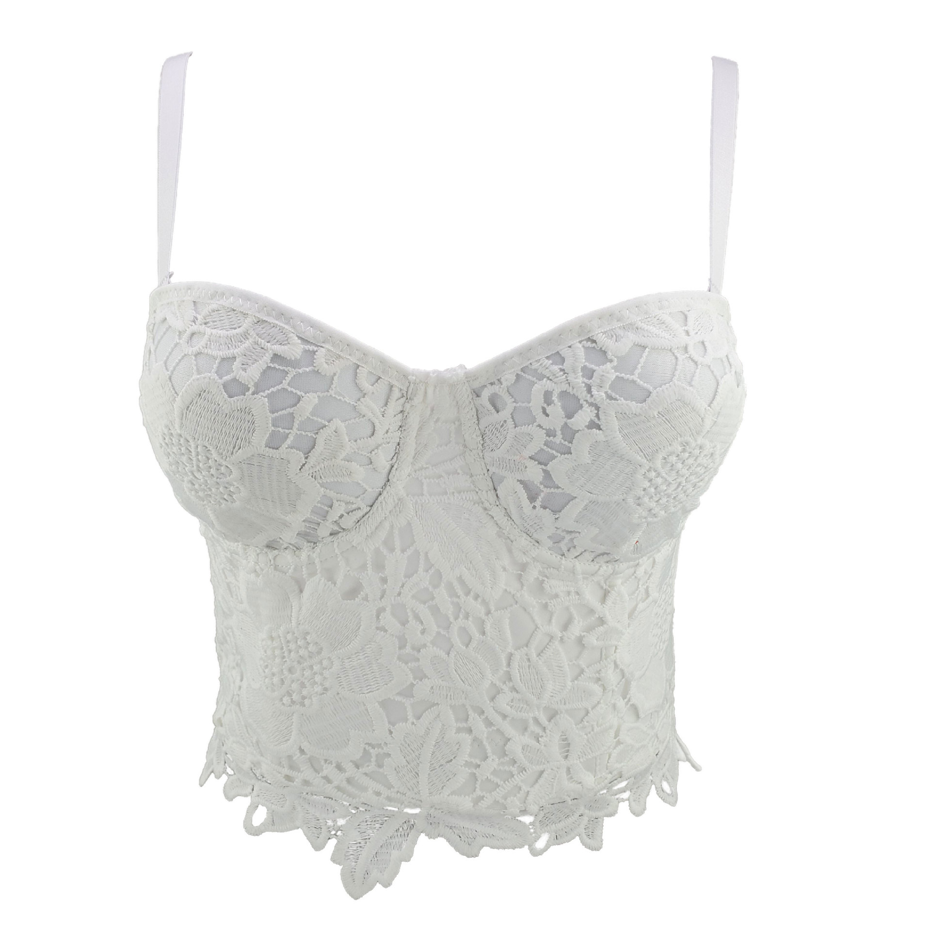 New One-piece Embroidered Short Slim-fit One-year-old Embroidered Corset Women's Hot Selling Nightclub Dance All-match Tube Top