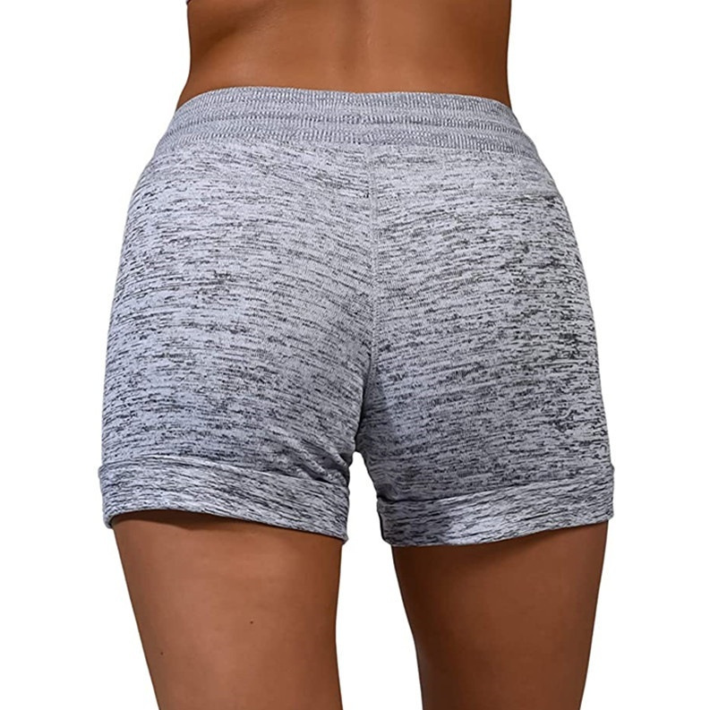 Foreign trade European and American women's leggings quick-drying shorts yoga pants sports hip fitness pants high waist stretch yoga pants