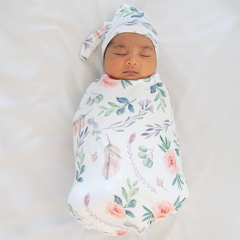 厂家婴儿包巾襁褓巾棉 新生儿包裹毯抱被 宝宝抱毯包巾防踢被