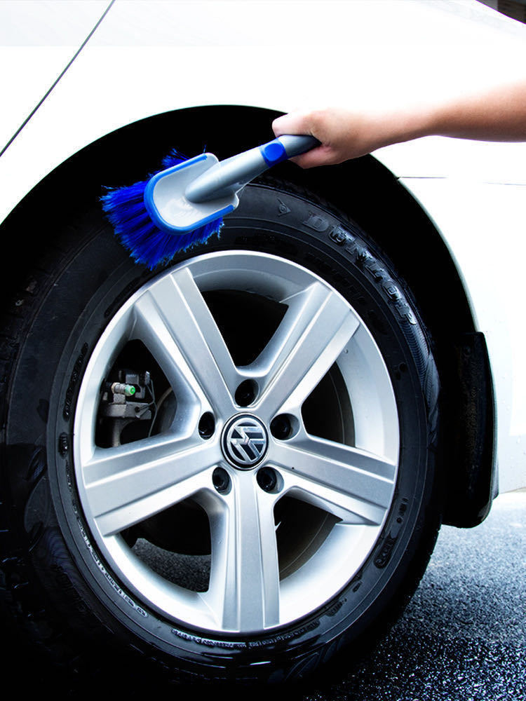 Automobile wheel hub brush long handle tire brush wheel hub cleaning tool car wash tire brush special cleaning decontamination brush