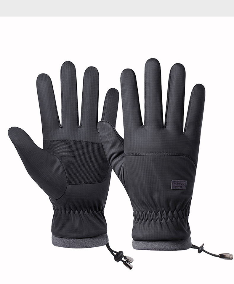 Gloves men's winter warm plus velvet padded non-slip outdoor ski riding windproof manufacturers a generation of cross-border new_voghion.com
