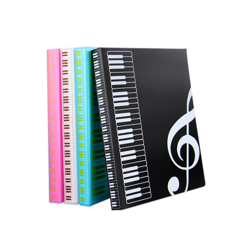 Guitar Music folder 40 pages insert folder A4 data book Music folder staff folder piano music folder