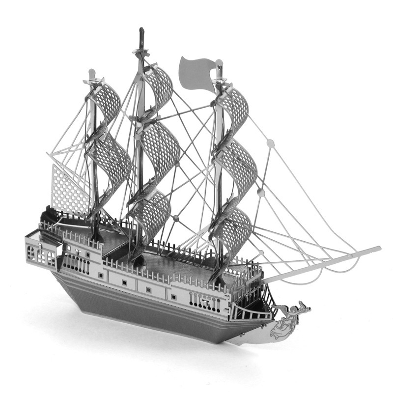 Aipin all-metal stainless steel DIY assembly model lithographic three-dimensional puzzle Pirates Of The Caribbean Black Pearl