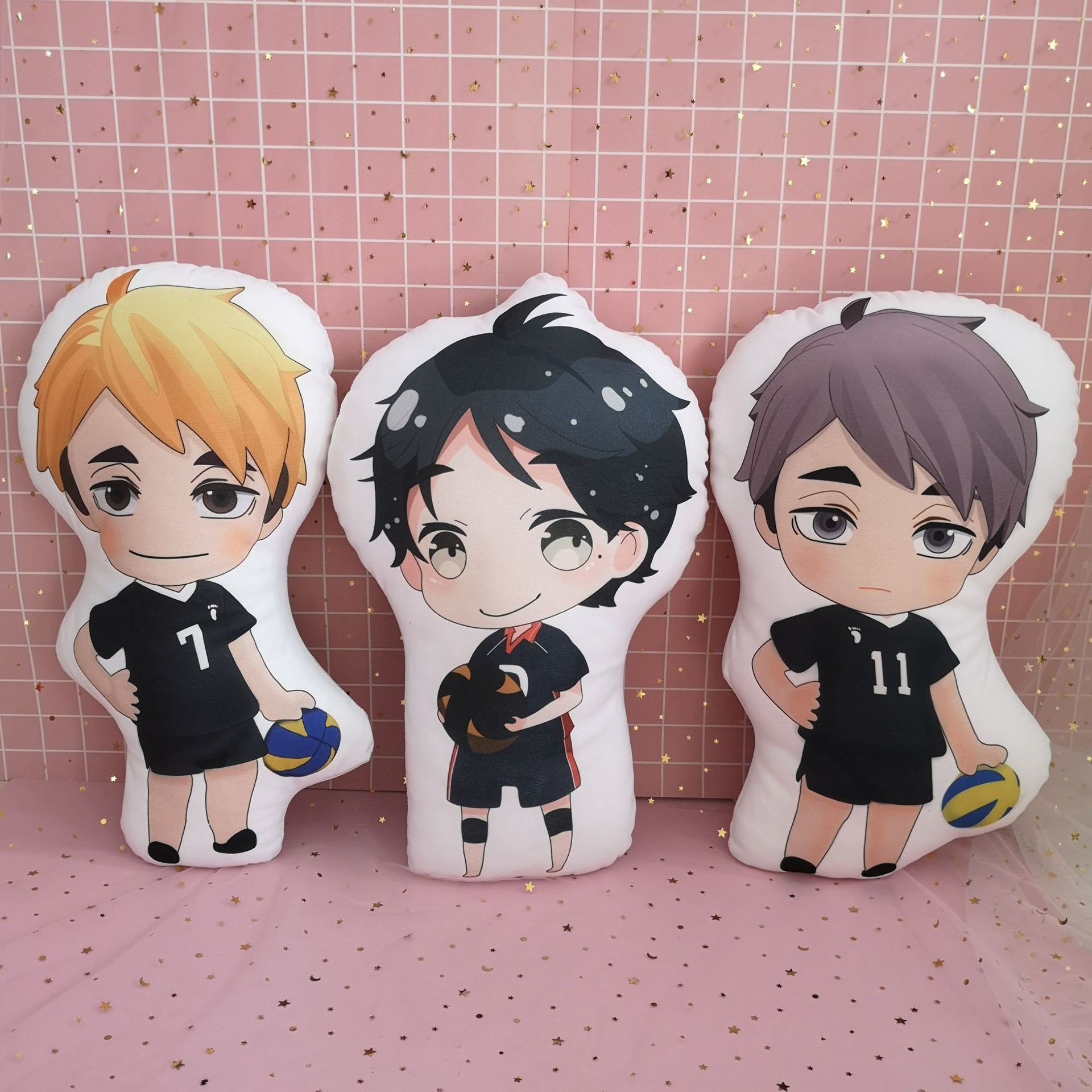 Japanese anime volleyball boy plush pillow and Kawa Tetsu Kageyama Tobio toy pendant nap pillow customized with pictures