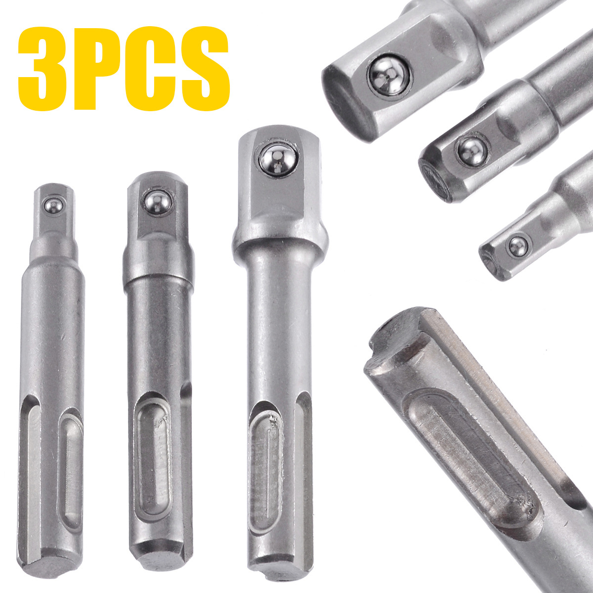 SDS shank connecting rod tool accessories round to square hammer adapter impact drill chuck sleeve adapter