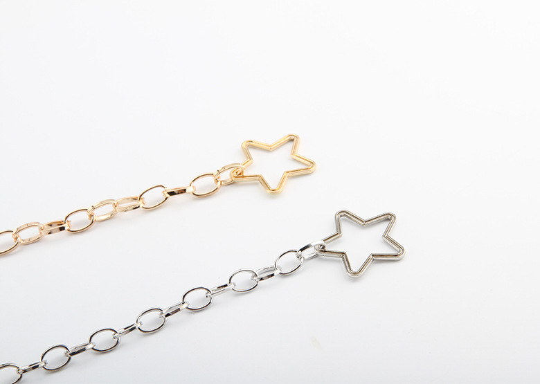 Women's Waist Chain Star Decoration Thin Belt Simple All-match Dress Fashion Waist Chain Small Belt Skirt In Stock_voghion.com
