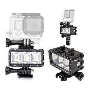 Gopro waterproof fill light hero5/4LED photography light mountain dog SJ4000 small ant sports camera diving light
