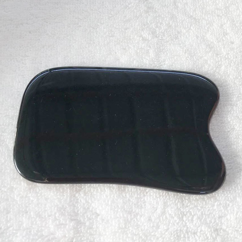 Large massage Meridian scraping plate facial facial eye back hand scraping plate resin beeswax massage plate