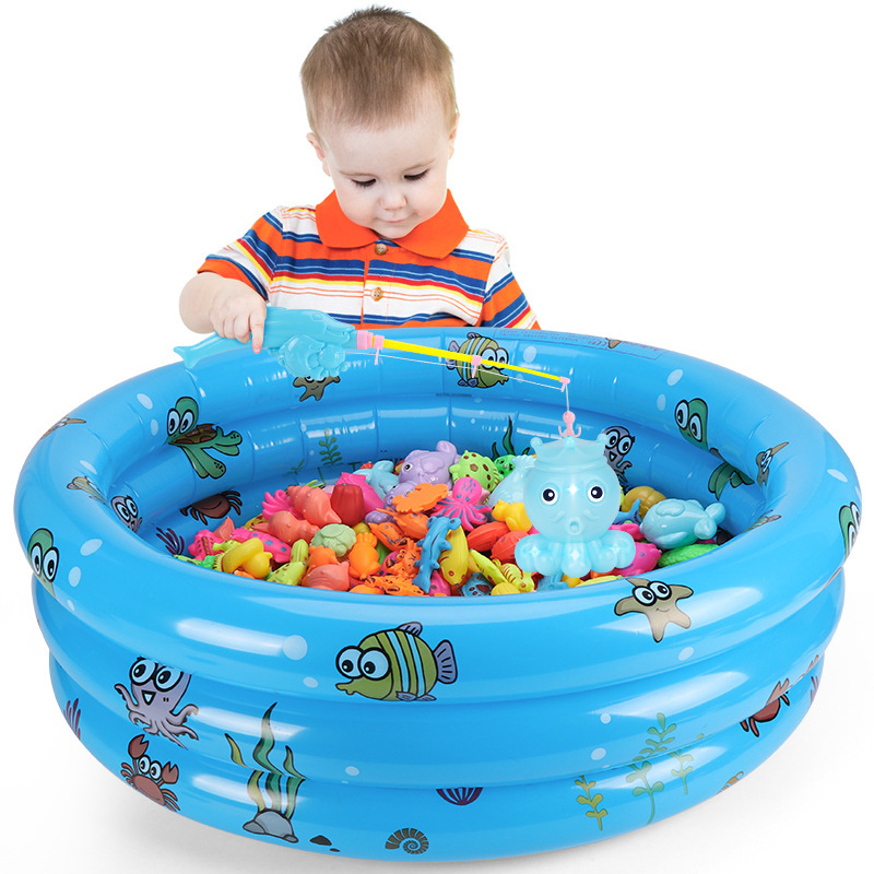 メーカーの子供の磁気釣りのおもちゃの水遊びセットは魚をすくいます。|undefined