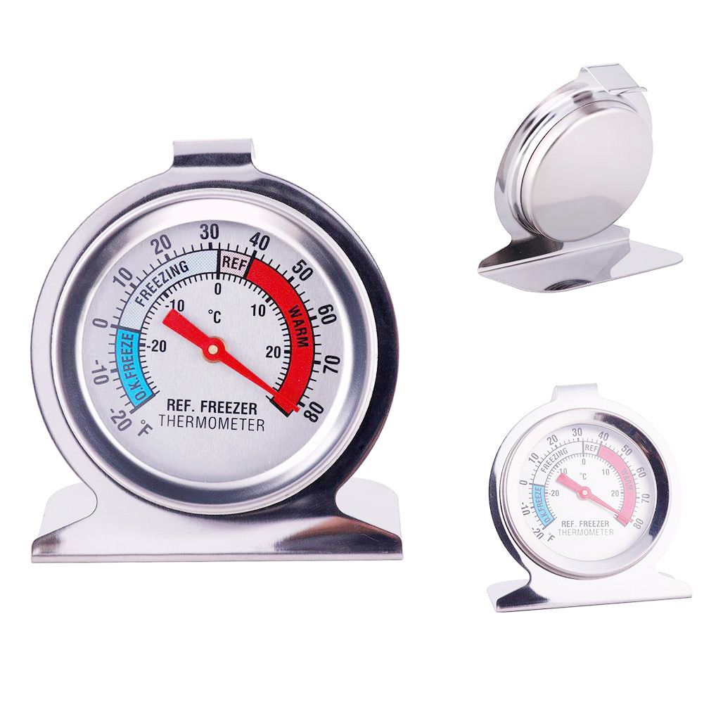Stainless steel refrigerator thermometer freezer thermometer bimetal good precision environmental protection tools manufacturers supply