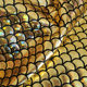 Factory Direct supply non-cracking small fish scales laser glass fragments elastic bronzing fabric mermaid clothing fabric