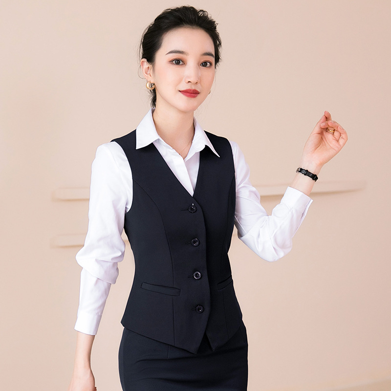 Bank work clothes vest formal wear for women autumn and winter new business attire suit vest suit business formal wear vest for women