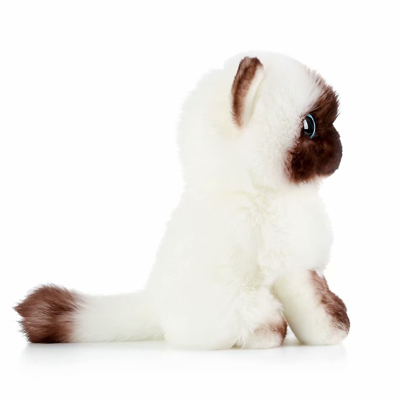 New Cute Cartoon Siamese Cat Doll Plush Toy Simulation Cat Doll Gift Grab Machine Doll for Girls