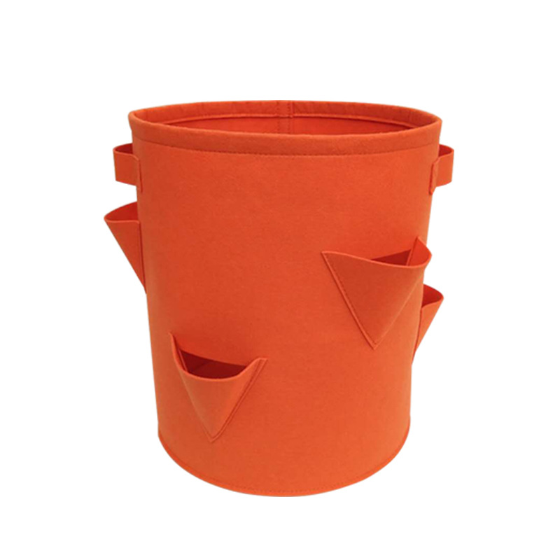Amazon strawberry planting bag grow bag thickened non-woven fabric plant growth cultivation bag indoor and outdoor planting pot