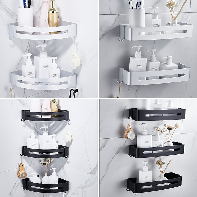 Cross-border dedicated space aluminum bathroom bathroom bathroom triangle storage rack corner storage rack wall hanging