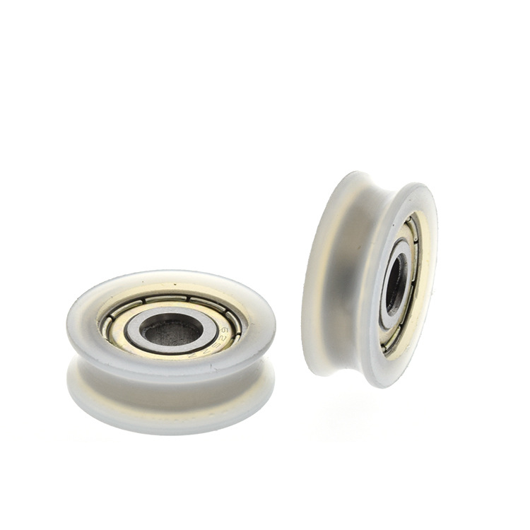 625 bearing plastic-coated pulley U-shaped groove polyformaldehyde plastic-coated bearing small roller hanging wheel guide wheel 5*20*7