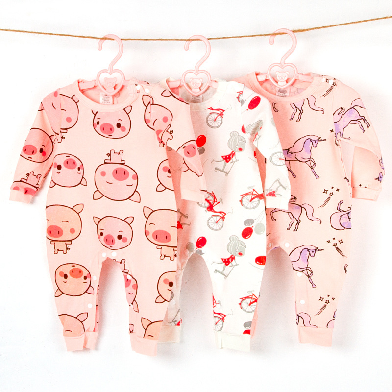 Climbing Clothing Korean-style Baby Clothes Spring Baby Clothes Thin Baby Jumpsuit Long-sleeved Jumpsuit 1501a