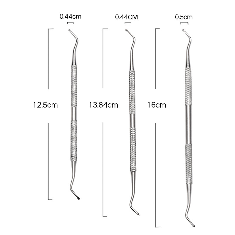 Stainless steel double-headed nail removal device, Nail Removal Device, nail insertion, nail removal, nail removal, nail groove cleaning, toenail seam dirt tool inflammation
