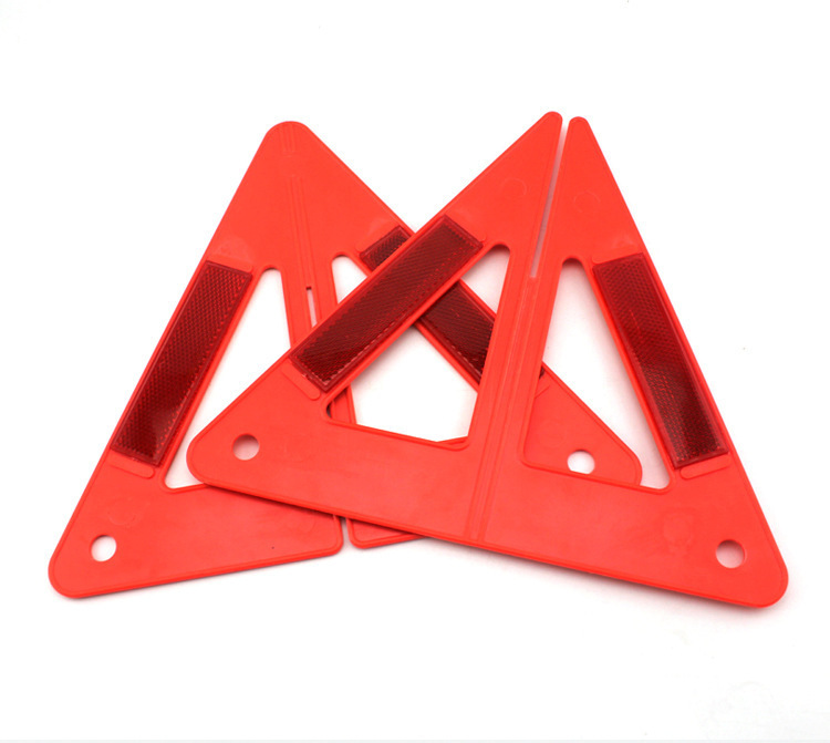 Car triangle reflective warning sign vehicle fault parking warning card combination simple tool