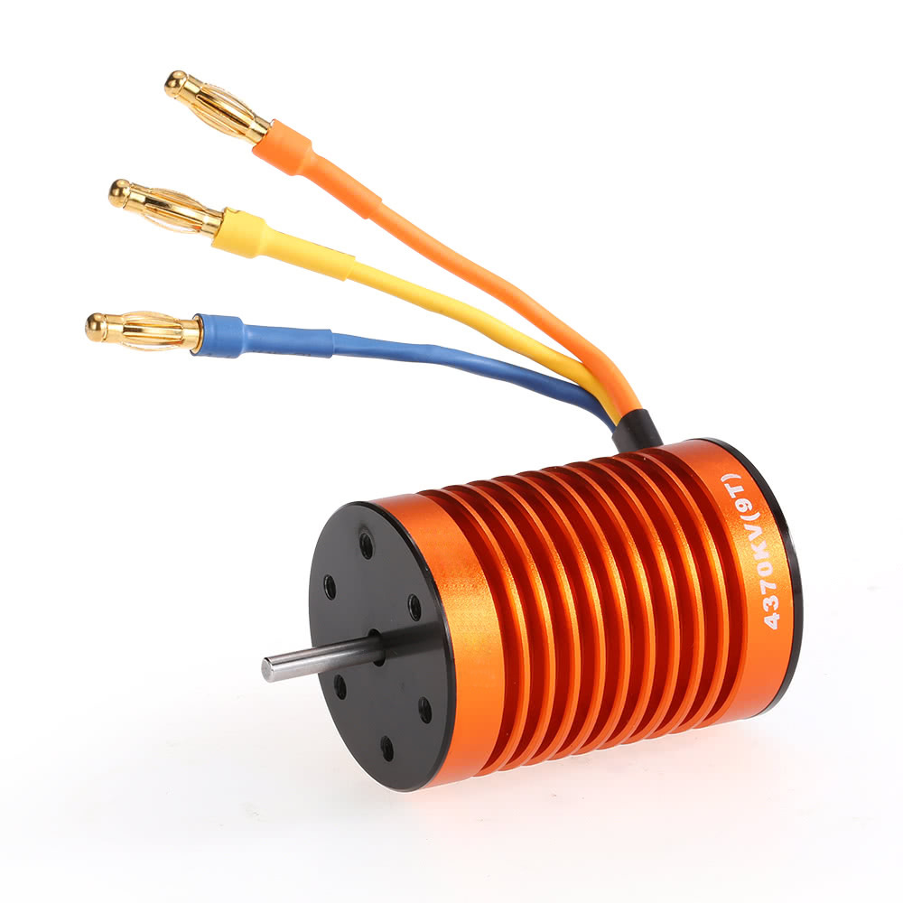 9T 4370KV + 60A бесенсорный бесщеточный двигатель с прорезями, набор ESC для модели автомобиля 1/10 L528