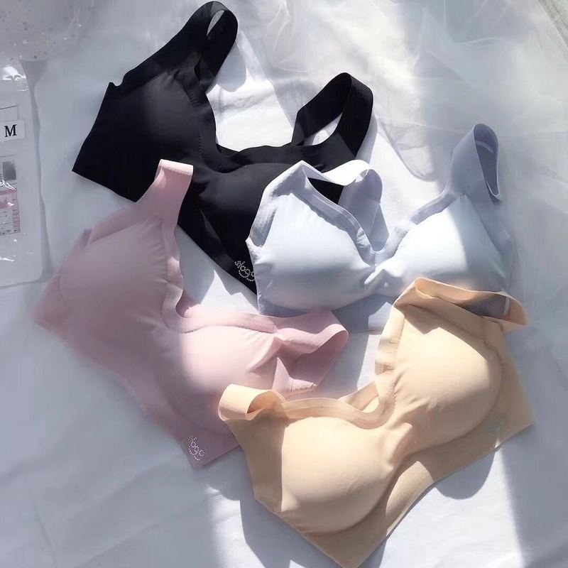 ワンピース無痕無鋼圏美ベスト超薄キャンディー氷糸安心キャンディー少女が胸を巻いて寝ているブラジャー|undefined