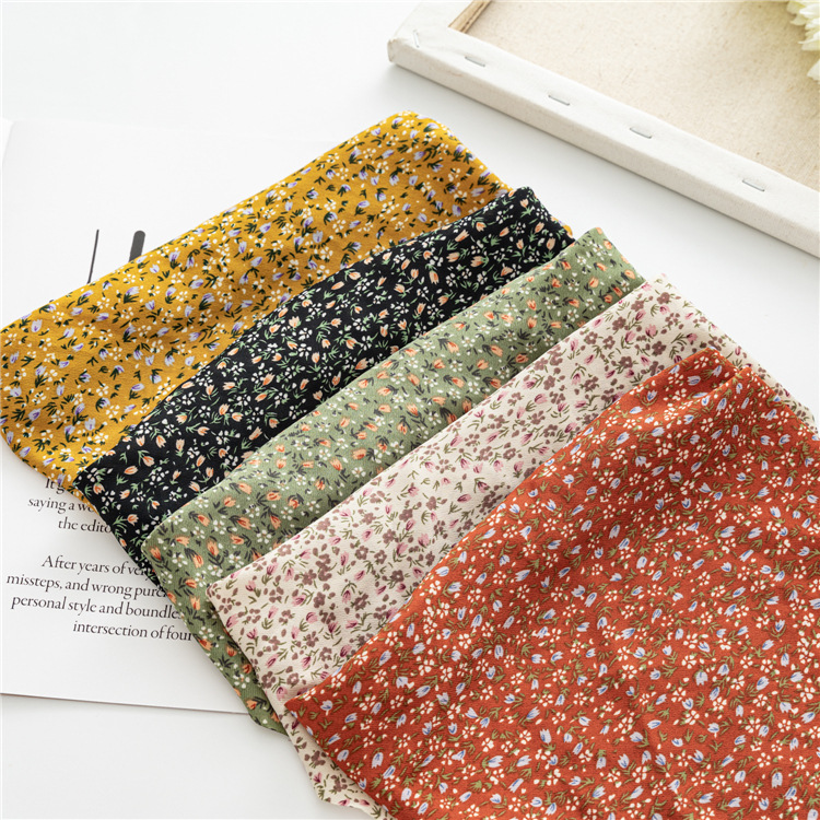 Cross-border Spring Women's All-match Baotou Triangle Scarf Stretch Hair Band European and American Floral Headband Three-state Hair Band