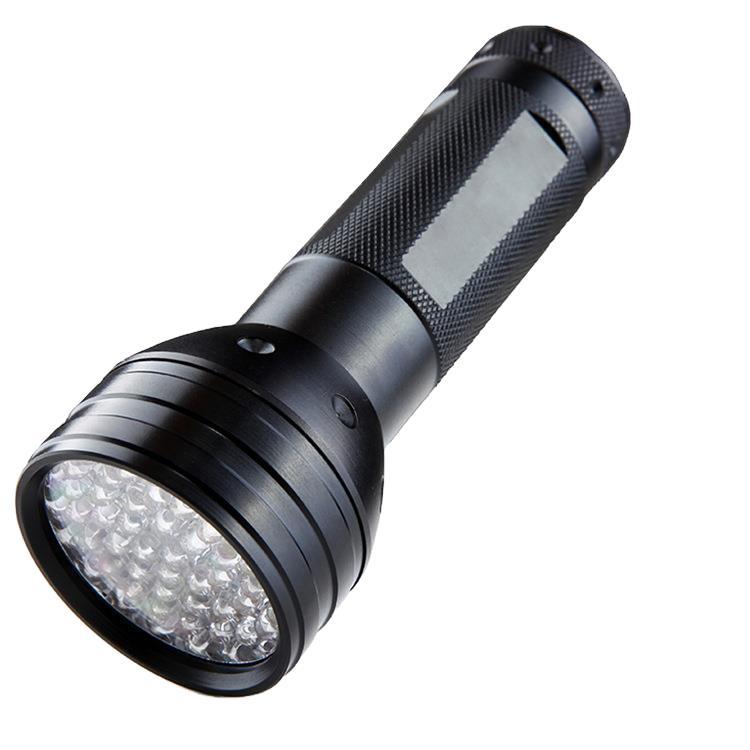 51led purple flashlight 395nm ultraviolet aluminum alloy flashlight UV light wave anti-counterfeiting banknote according to crab