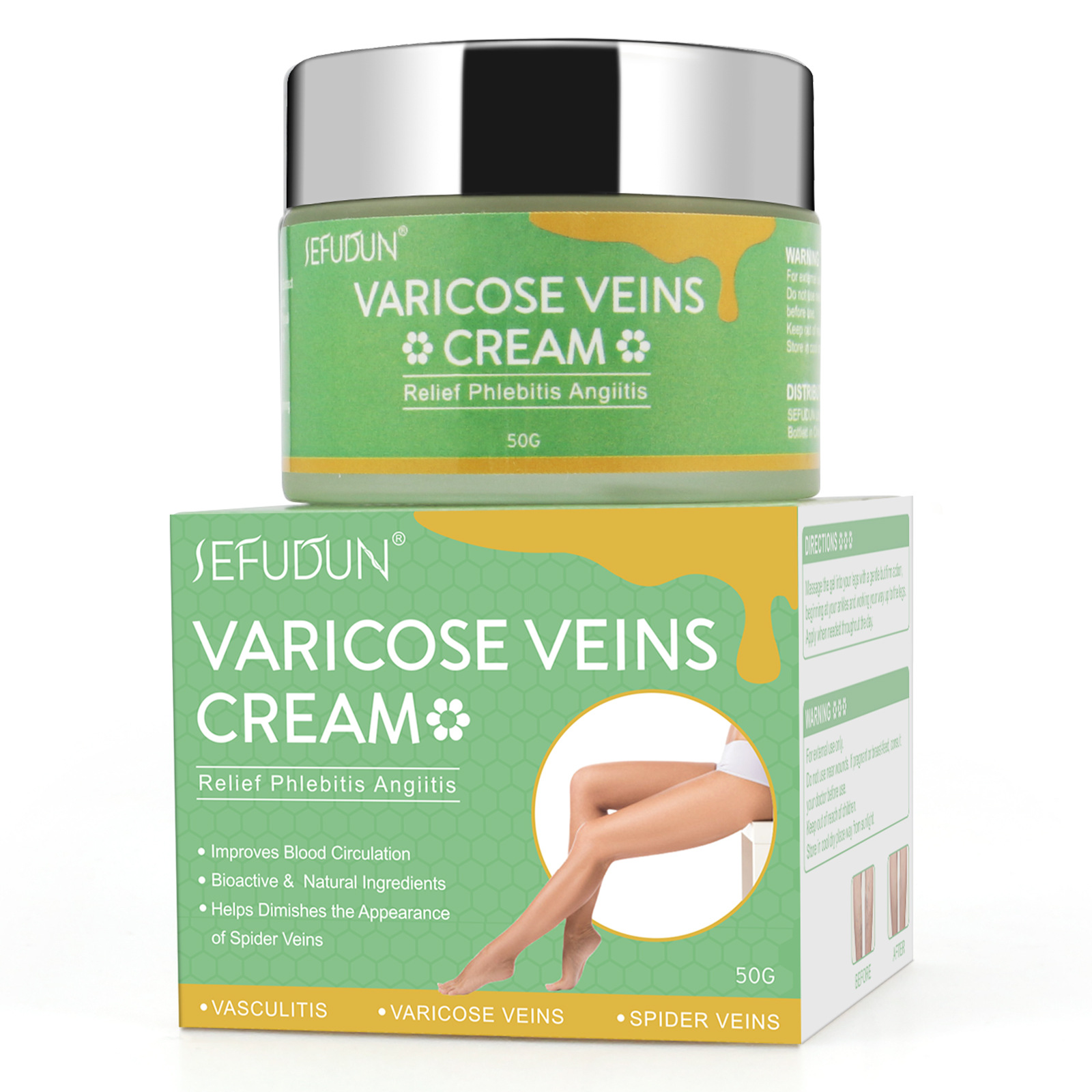 SEFUDUN intravenous cream Qu Zhang repair cream mai le Shu leg cream red blood silk repair pain relief safflower cream