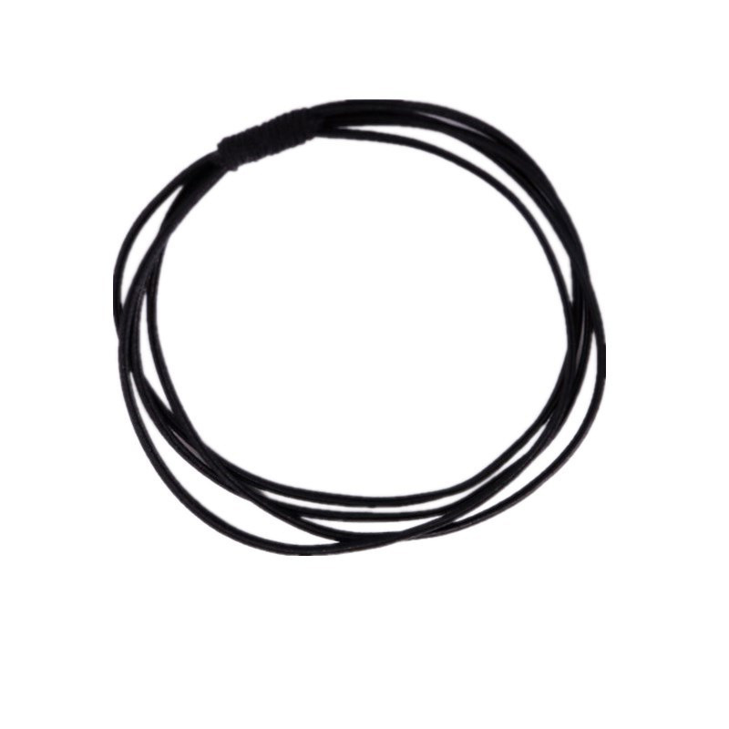 Korean Style Basic Head Rope Cute Simple Girl Rubber Band Leather Cover Hair Rope Four-in-One High Elastic Hair Ring