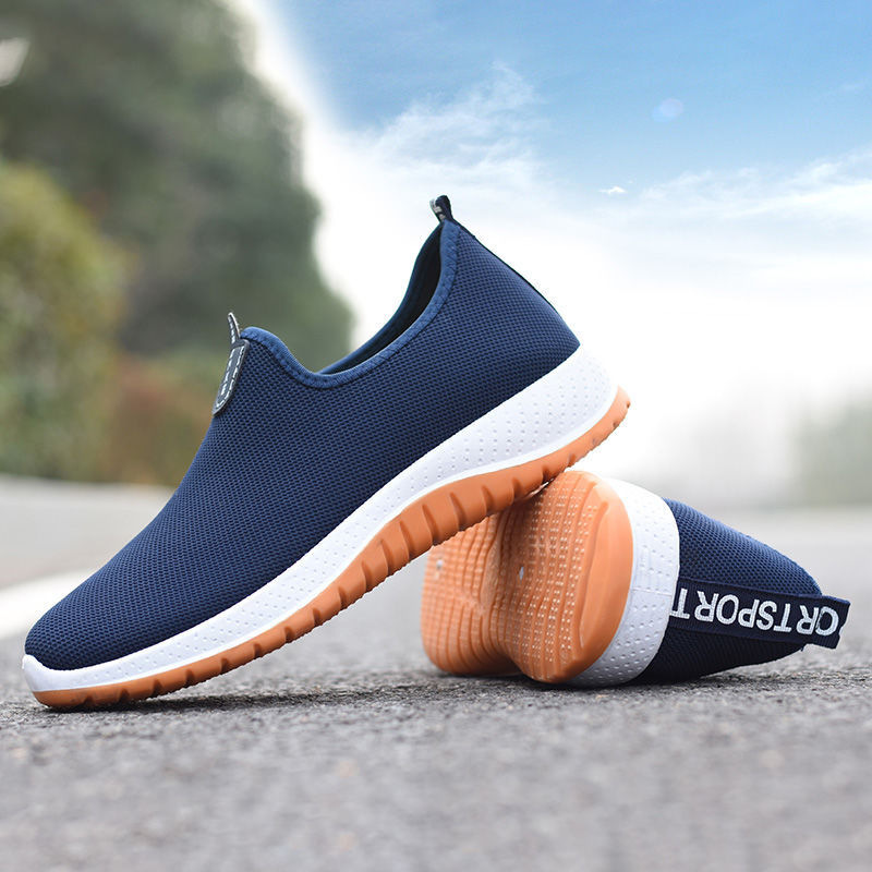 Spring and Summer Beef Sole Old Beijing Cloth Shoes Men's Durable Casual Shoes Breathable Driving Shoes Korean-style All-match Sneakers