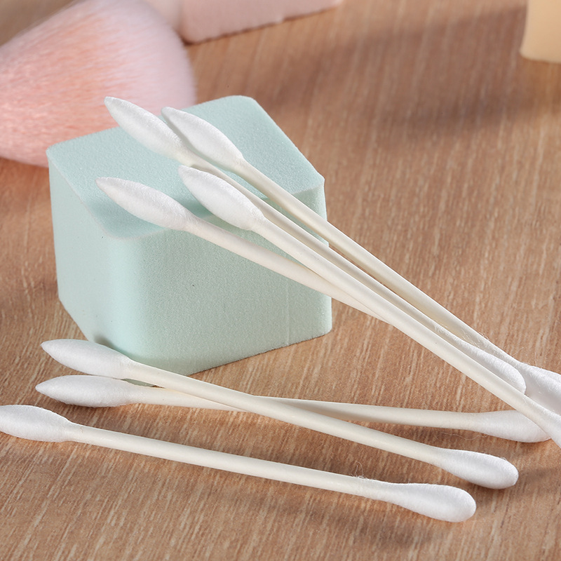 Cool independent packaging cotton swab sanitary makeup cotton swab 100 support double head convenient travel carrying cotton swab