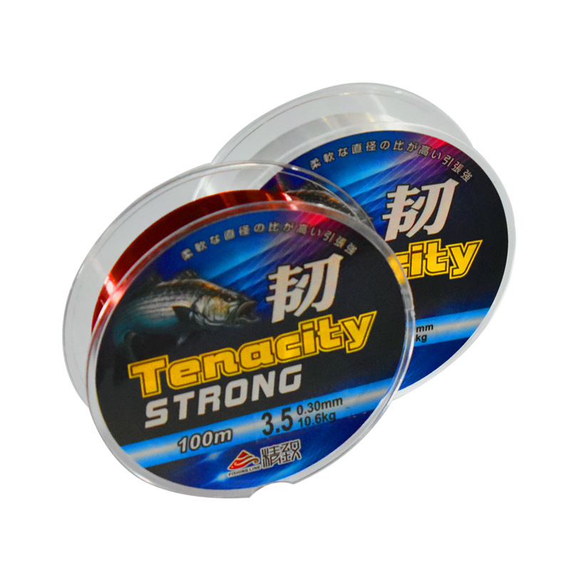 Fishing gear manufacturers cross-border 100 meters 200 meters high strength nylon fishing line processing main line sub-line fishing line