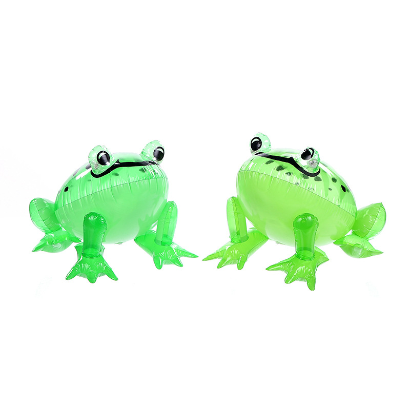 Children's inflatable animal toys children with light with line inflatable PVC material frog night market stall products