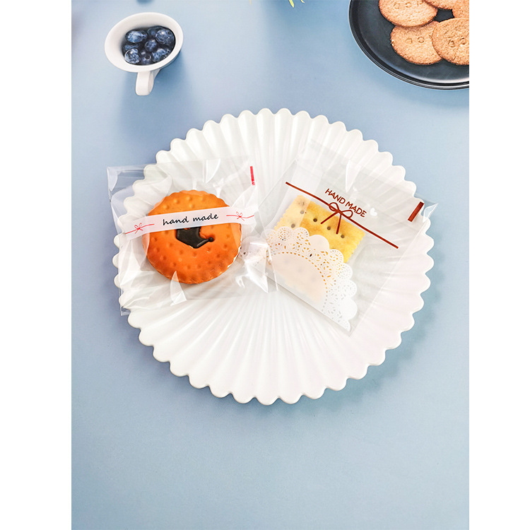 Baking biscuit bag moon cake cookie bag snack food packaging bag candy snack bag 10*10+3 100