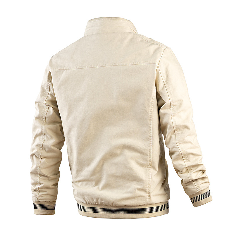 AliExpress Amazon wish cotton washed jacket men's cross-border casual men's coat men's large size European and American baseball uniform