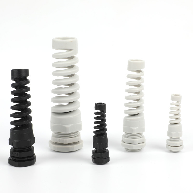 PG-type M-type nylon waterproof anti-bending cable connector Glen connector torsion-resistant fixed head