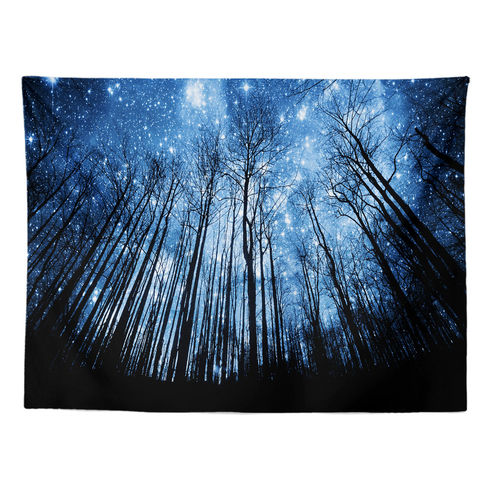 Cross-border Hot Sale Internet Red Forest Tapestry Printing Tapestry Fabric Hanging Painting Customers' Pattern Tapestry