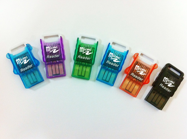 Private mold foreign trade wholesale tf card reader small organ/mini usb card reader tf card (color random)