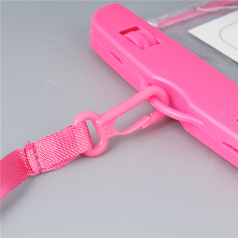 Transparent Touch Screen Mobile Phone Case Outdoor Hot Spring Swimming Diving Luminous Waterproof Case PVC Fluorescent Mobile Phone Waterproof Bag