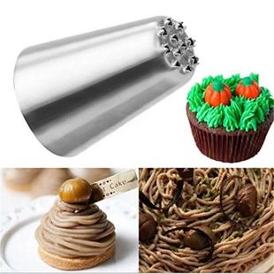 Pastry nozzle suit grass 3-piece stainless steel cream cookie pastry nozzle baking tool