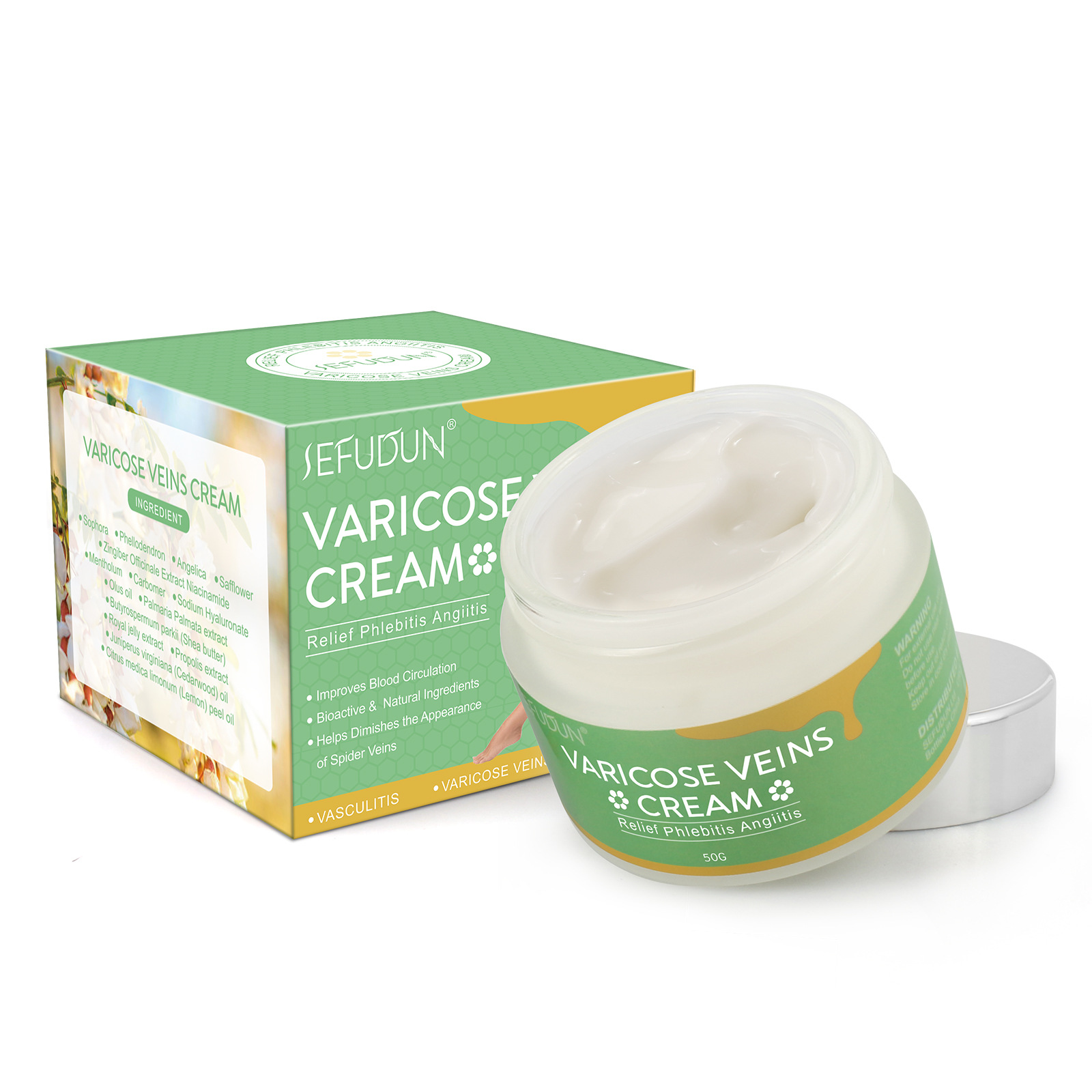 SEFUDUN intravenous cream Qu Zhang repair cream mai le Shu leg cream red blood silk repair pain relief safflower cream