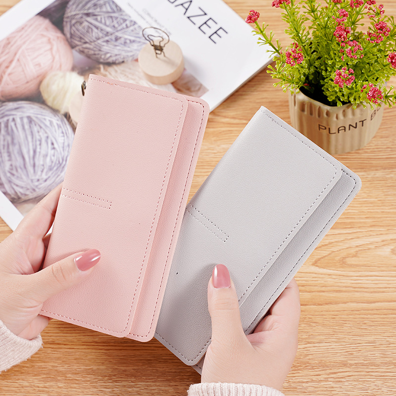 2023 New Foreign Trade Women's Wallet Long Card Holder Multi-functional Wallet Simple Clutch Multi-card Coin Wallet