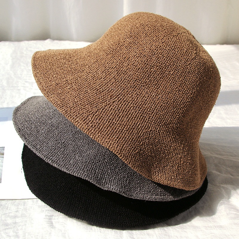 Cotton and Linen Sun Hat Summer Women's Fisherman Hat Japanese Knitted Basin Hat Korean Sunscreen Hat Foldable Art Top Hat