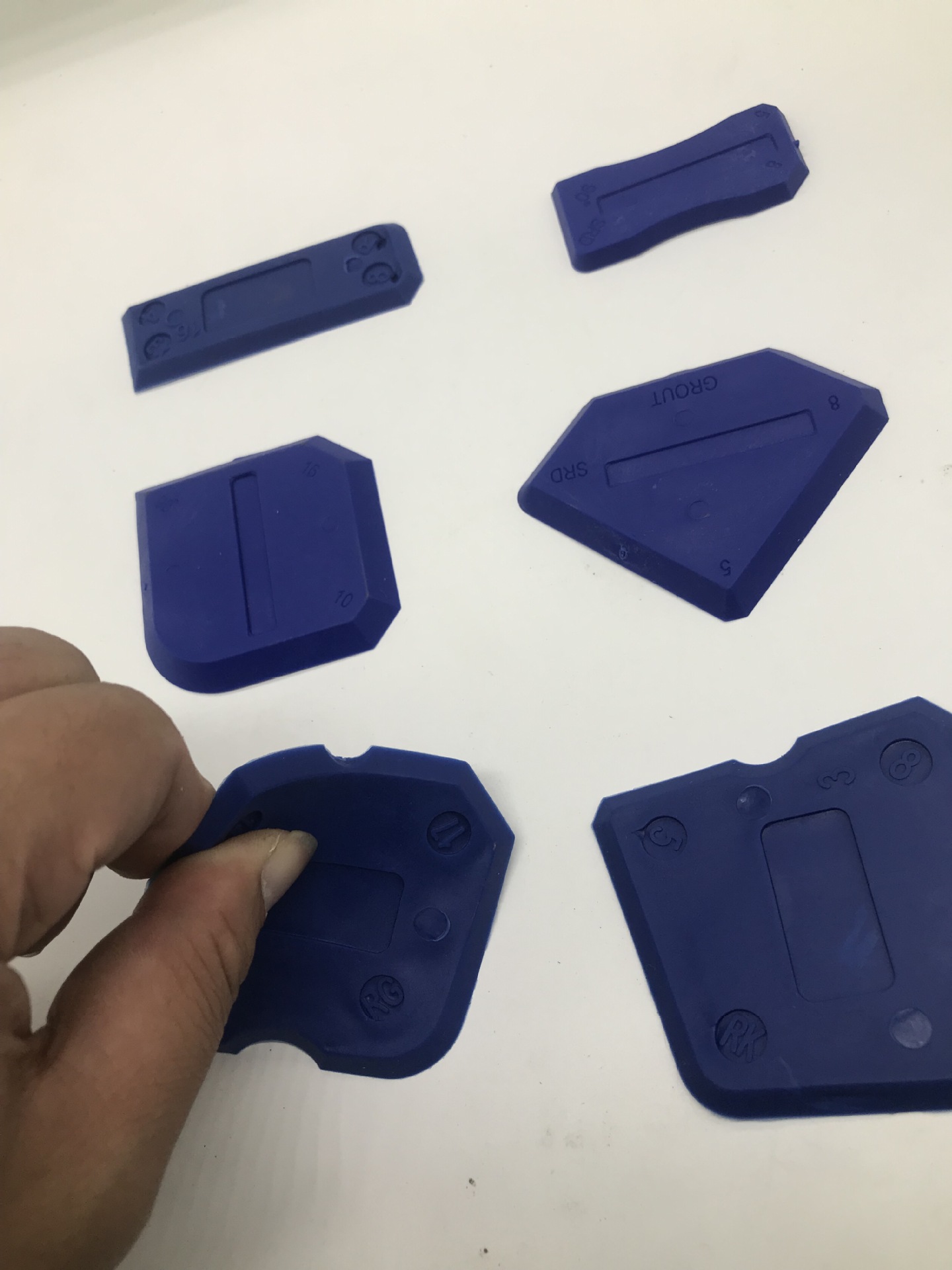 6-piece seaming tool set internal corner scraper glass glue shovel cleaning residual glue scraper tool suit combination