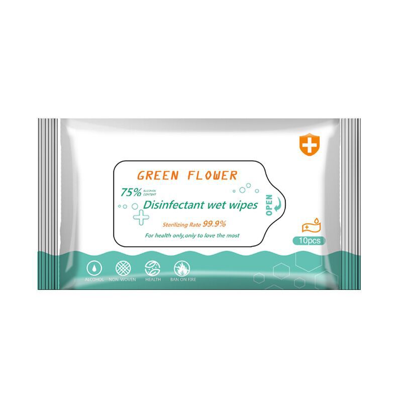Disposable alcohol wipes in stock single-piece portable wipes formulation hotel office cleaning cotton Soft Wipes