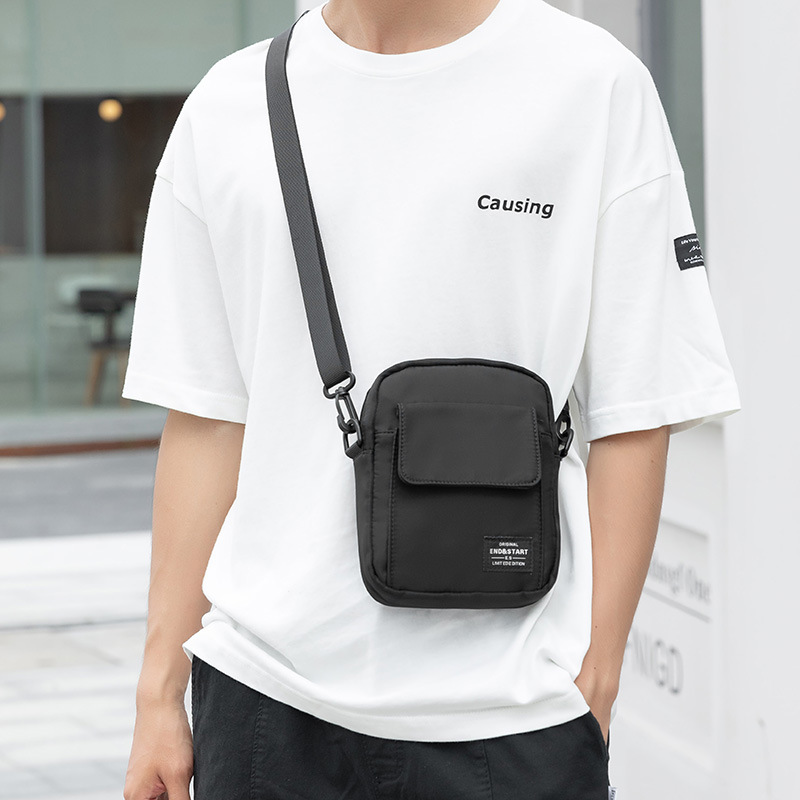 Messenger bag trendy brand Mini Men's backpack trendy small bag men's lightweight simple shoulder bag casual small shoulder bag wholesale