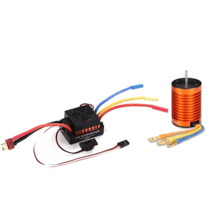 9T 4370KV + 60A бесенсорный бесщеточный двигатель с прорезями, набор ESC для модели автомобиля 1/10 L528