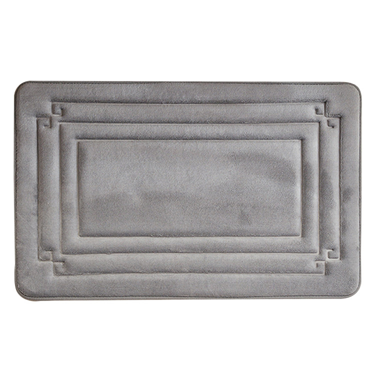 Household Sponge Bathroom Absorbent Carpet Floor Mat Bedroom Study Entrance Mat Toilet Absorbent Floor Mat
