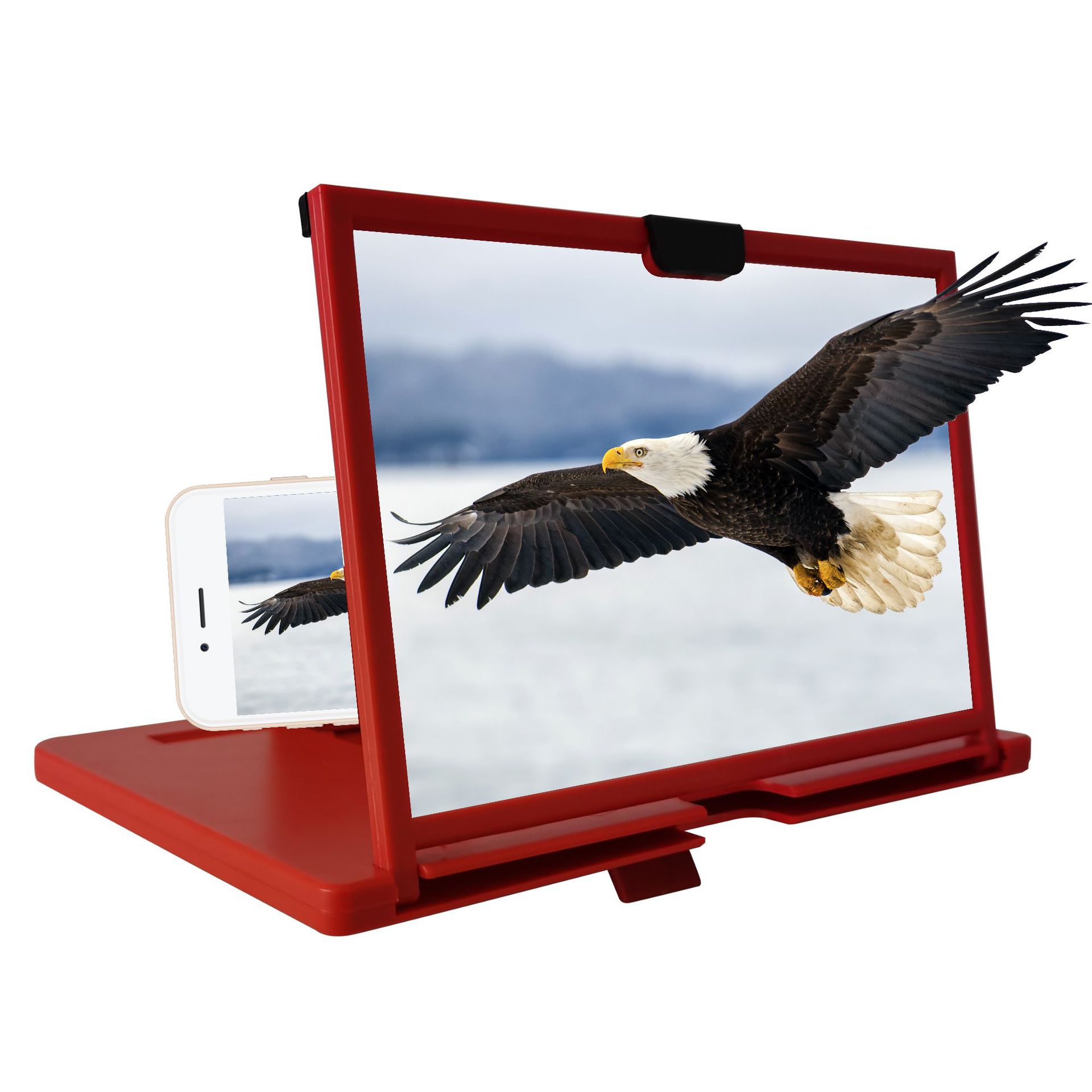 New 10 inch pull type mobile phone video screen magnifier 3D video screen amplifier